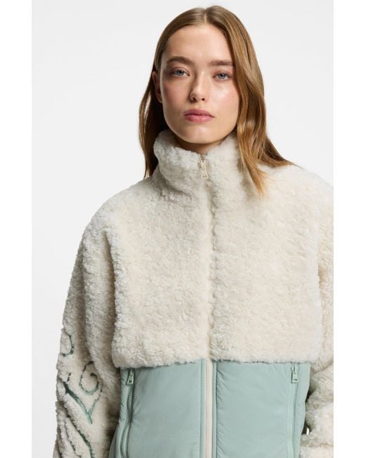 HUGO Teddy Jas Met Blokkleuren En Logostiksel in het White