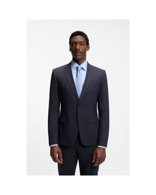 Boss Blue Slim-Fit Jacket for men