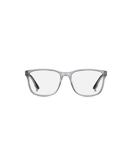 Boss Metallic Optical Frames With Logo Plaque for men