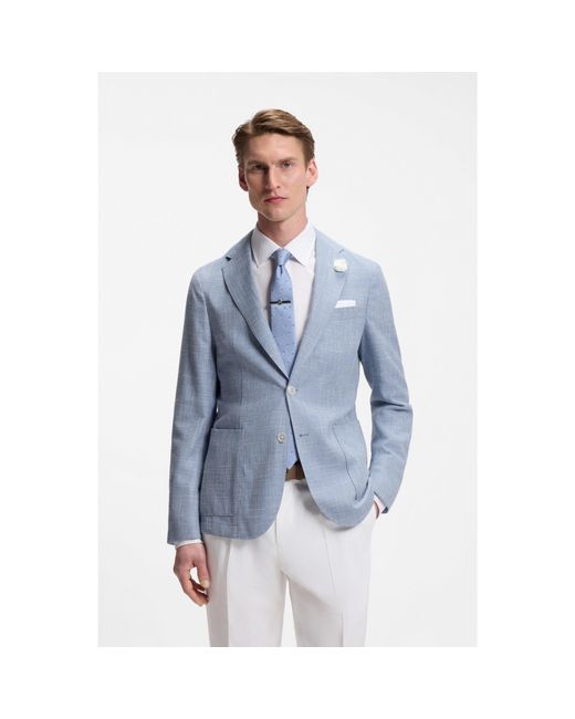Boss Blue Slim-Fit Blazer for men
