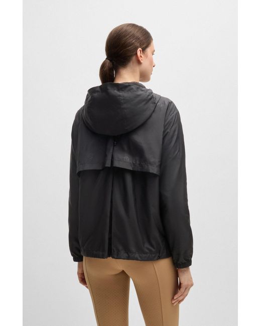 Boss Black Wasserdichte Reitsport-Regenjacke Mit Double-B-Monogrammen