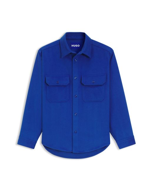 HUGO Light Blue Men's Casual Shirts Size M for men