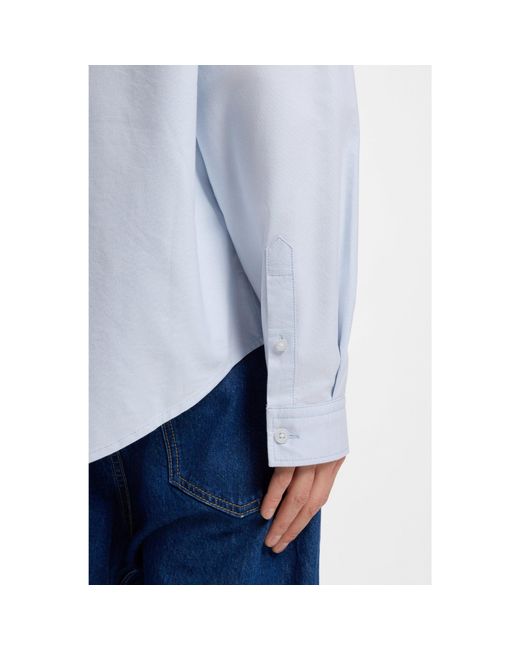 HUGO Blue Oversized-Fit Shirt for men