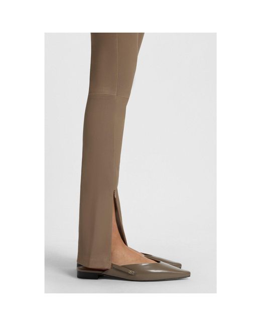 Boss Brown Slingback Ballerina Pumps