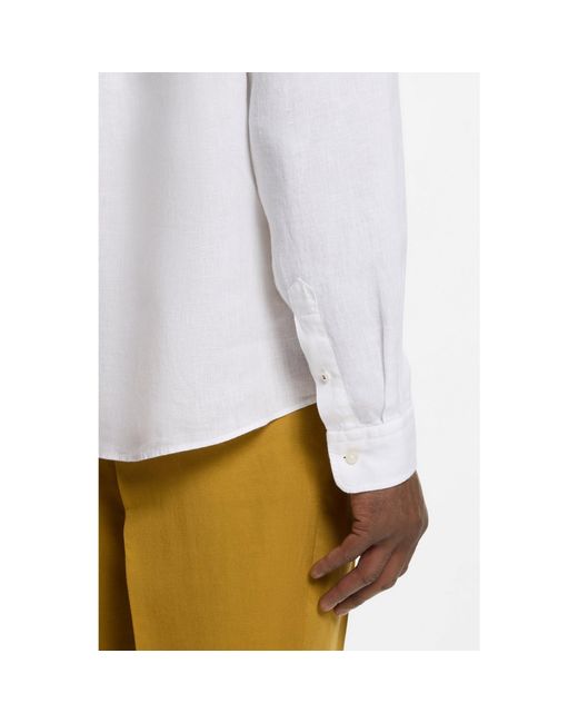 Boss White Regular-Fit Button-Down Shirt for men