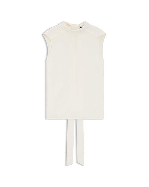 Boss White Regular-Fit Blouse
