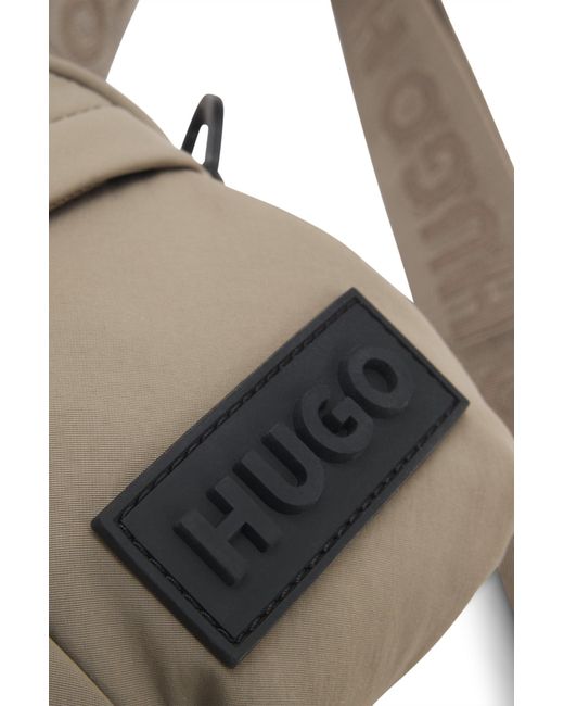 HUGO Crossbodytas Met Rubberen 3D-Logopatch in het Gray voor heren