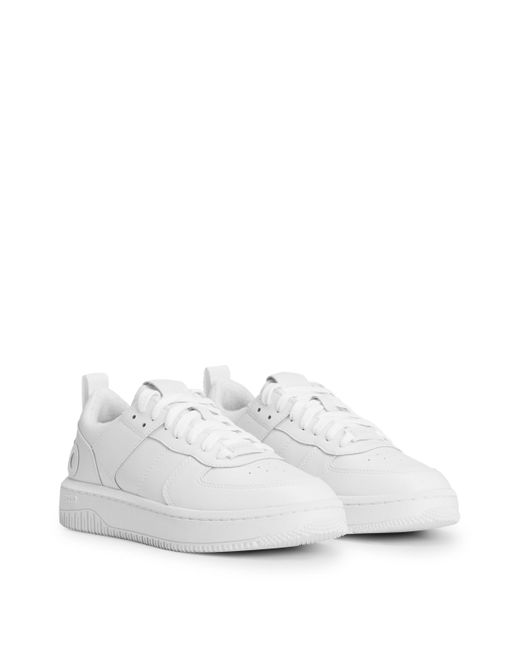 HUGO Lage Sneakers Met Logodetails in het White