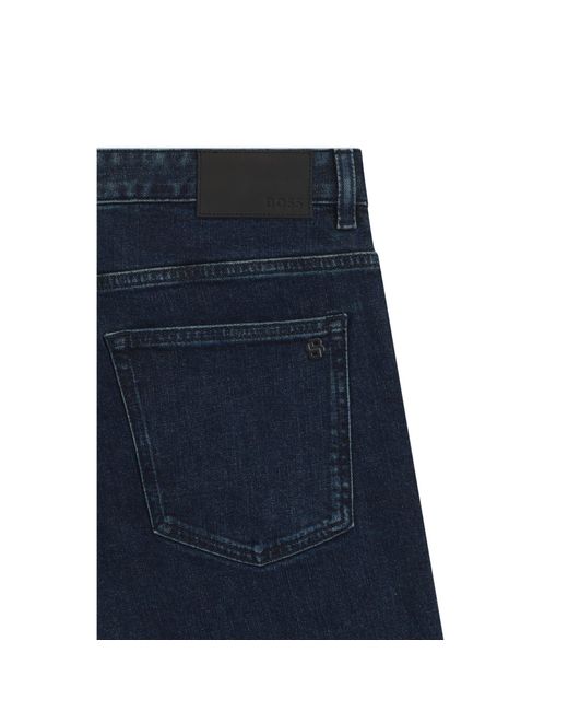 Boss Blue Delaware Slim-Fit Jeans for men