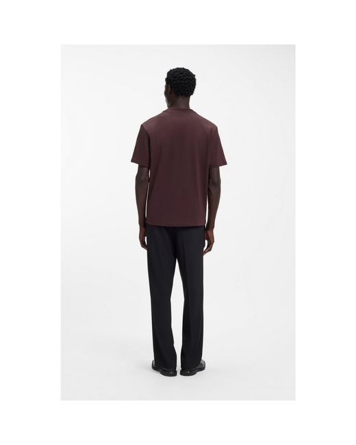 HUGO Red Relaxed-Fit T-Shirt With Central Logo Detail for men