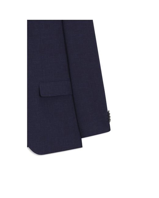 Boss Blue Two-Piece Slim-Fit Suit for men