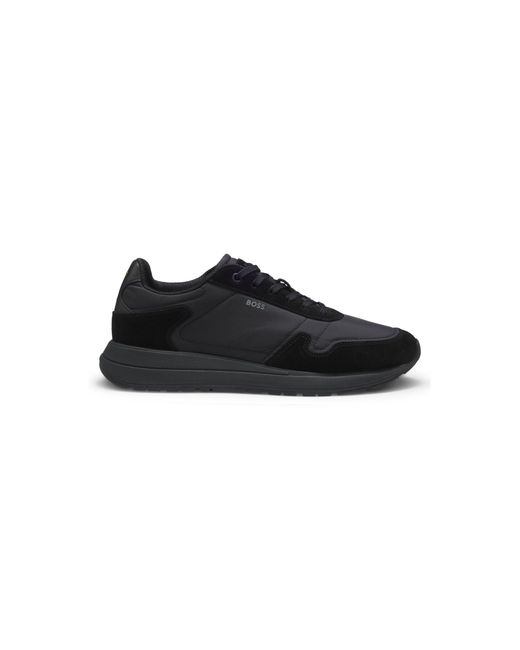 Boss Black Lace-Up Trainers for men