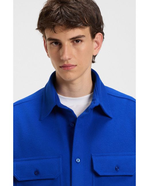 HUGO Light Blue Men's Casual Shirts Size M for men