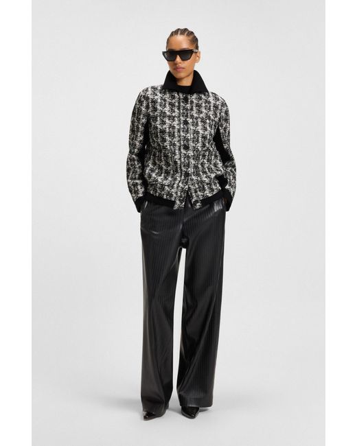 Boss Gray Patterned Women's Suits Size 4