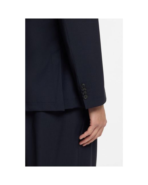 Boss Blue Slim-Fit Suit Jacket for men