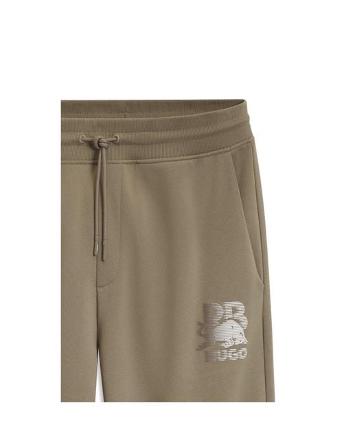 HUGO Green X Rb Tracksuit Bottoms With Bull Motif for men