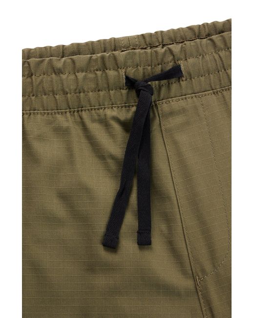HUGO Green Relaxed-fit Cargo Trousers In Structured Cotton for men