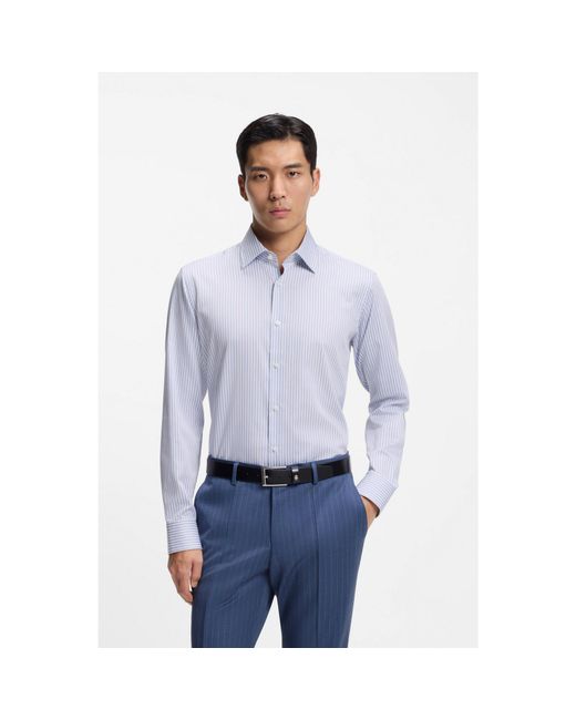 Boss Blue Regular-Fit Shirt for men