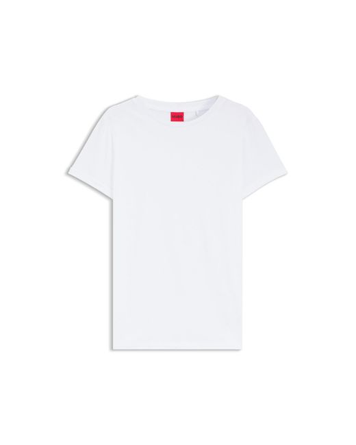 HUGO White Slim-Fit T-Shirt