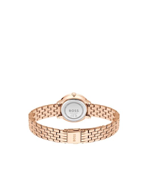 Boss Metallic Carnation--Effect Watch With Dial
