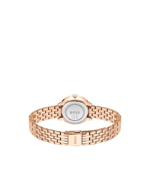 Boss Metallic Carnation--Effect Watch With Dial