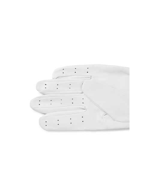 Boss White Perforated Glove for men