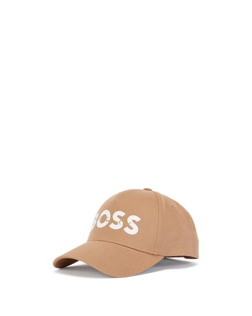 BOSS by Hugo Boss Natural Cotton-twill Cap With Muhammed Ali Logo for men