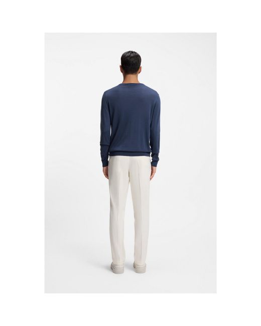 Boss Blue Regular-Fit Sweater for men