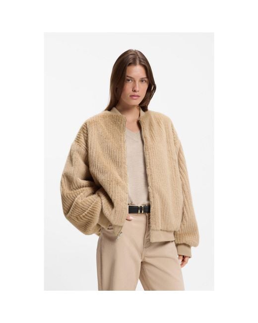 Boss Natural Reversible Relaxed-Fit Bomber