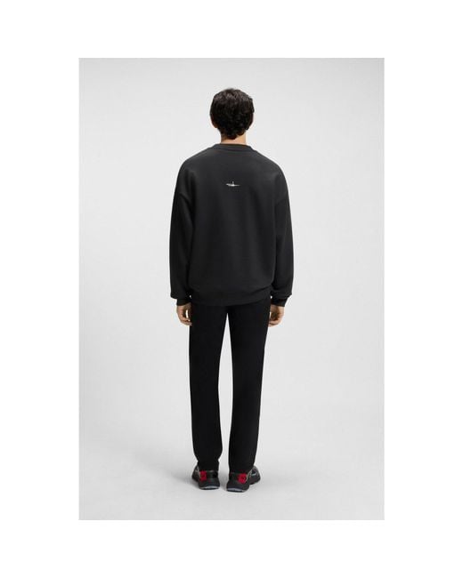 HUGO Red X Rb By Slawn Printed Cotton Oversized-Fit Sweatshirt for men