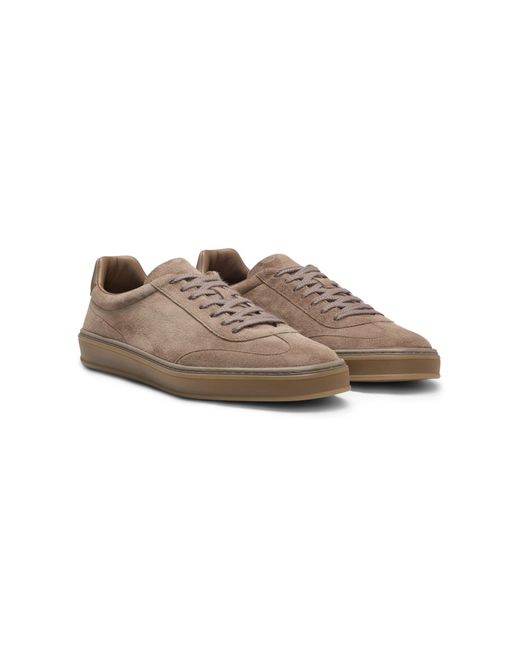 Boss Beckham X Lage Sneakers Van Suède in het Brown voor heren