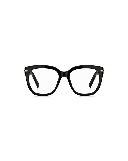 Boss Black Acetate Optical Frames With-Tone Hinges