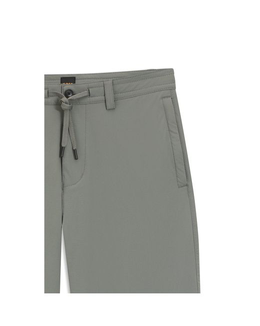 Boss Gray Straight-Tapered-Fit Chinos for men
