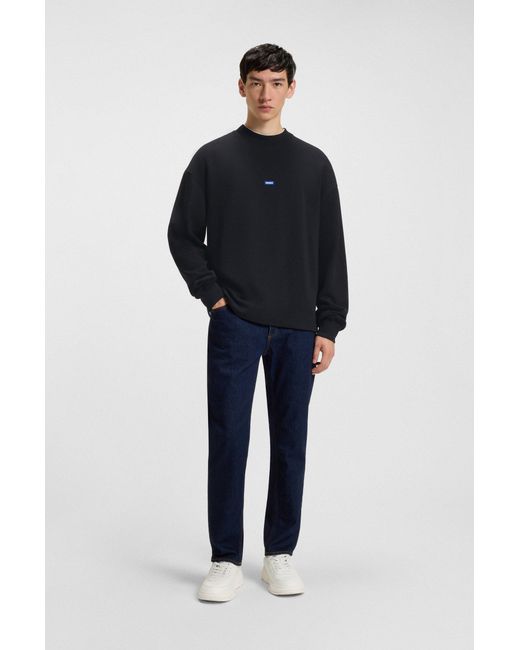 HUGO Sweatshirt Nedro mit Logo-Patch in Black für Herren