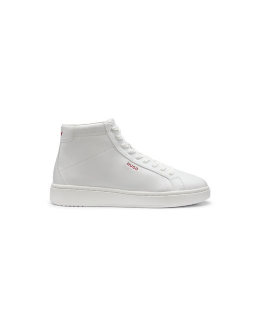 HUGO White High-Top Trainers for men