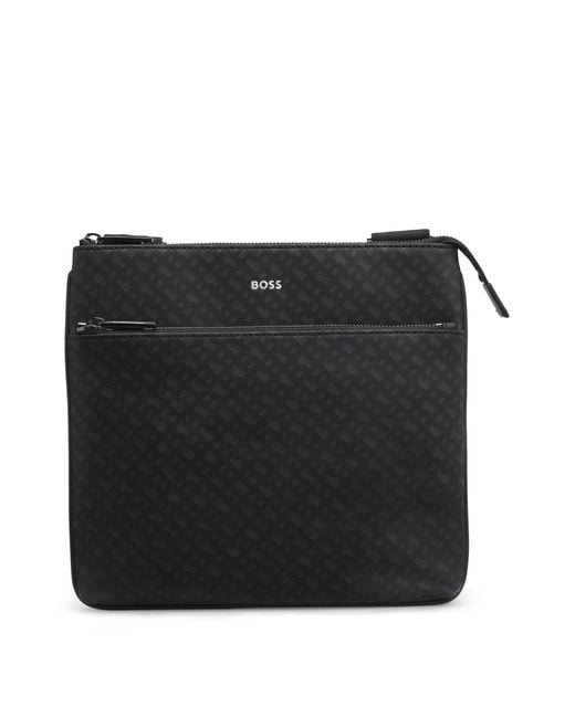 Boss Enveloptas Met Monogram En Reliëflogo Van Folie in het Black voor heren