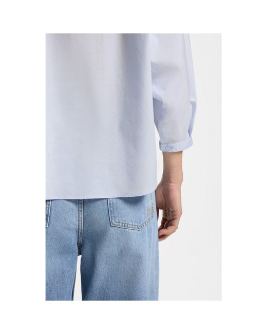 Boss Blue Relaxed-Fit Blouse
