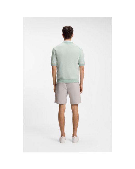 Boss Green Cotton-Blend Knit T-Shirt for men