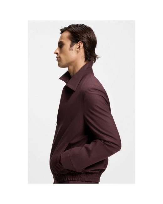 HUGO Brown Slim-Fit Jacket for men