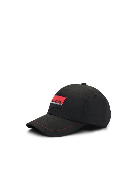HUGO Black X Les Benjamins Jacquard-Pattern Cap With Co-Branded Label for men