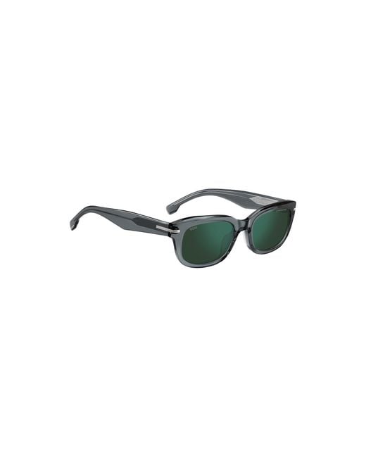 Boss Green Acetate Sunglasses With Lenses for men