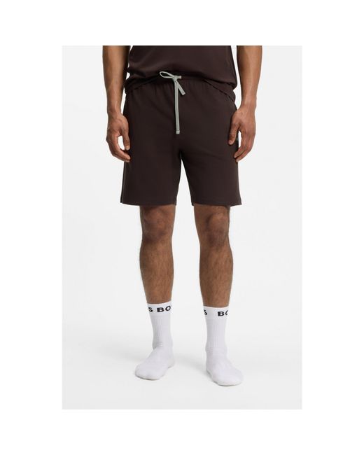 Boss Black Logo-Embroidered Shorts for men