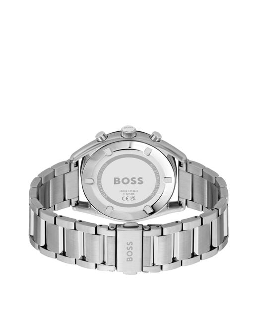 Boss Gray Top Bracelet Chronograph Watch for men