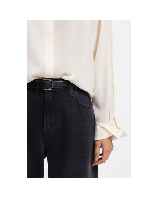 Boss White Regular-Fit Blouse