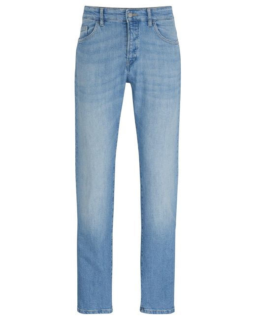 Boss Slim-fit Jeans In Blue Stretch Denim for men