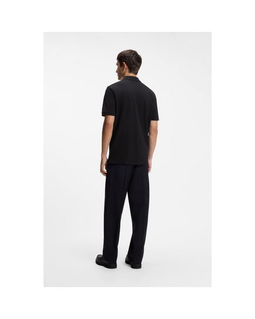 HUGO Black Polo Shirt for men