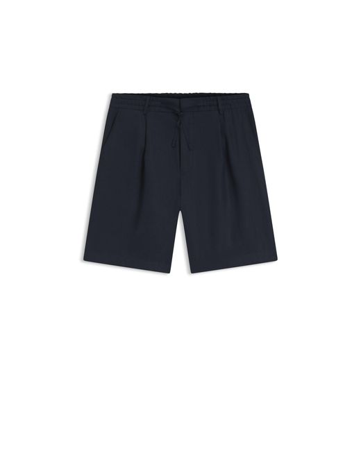Boss Blue Tapered-Fit Shorts for men