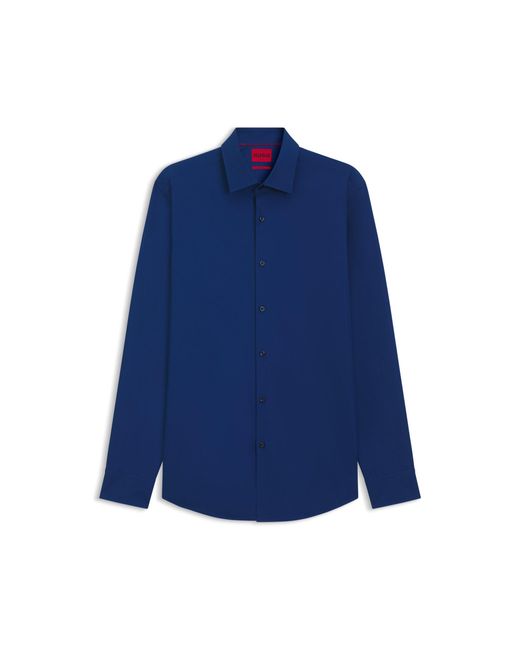HUGO Blue Slim-Fit Shirt for men