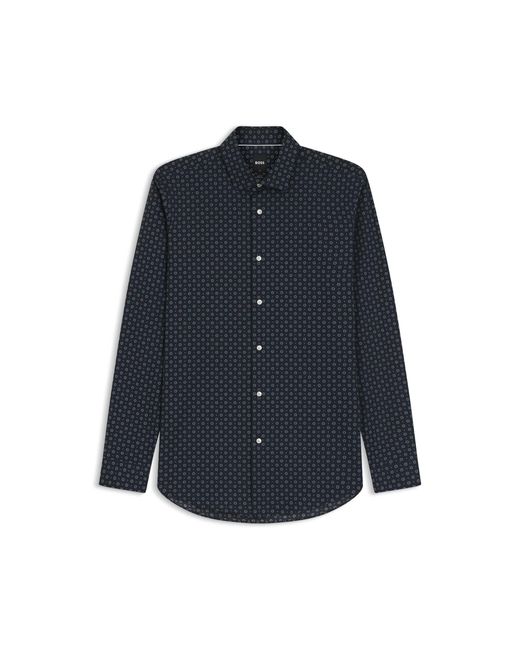 Boss Blue Slim-Fit Business Shirt for men