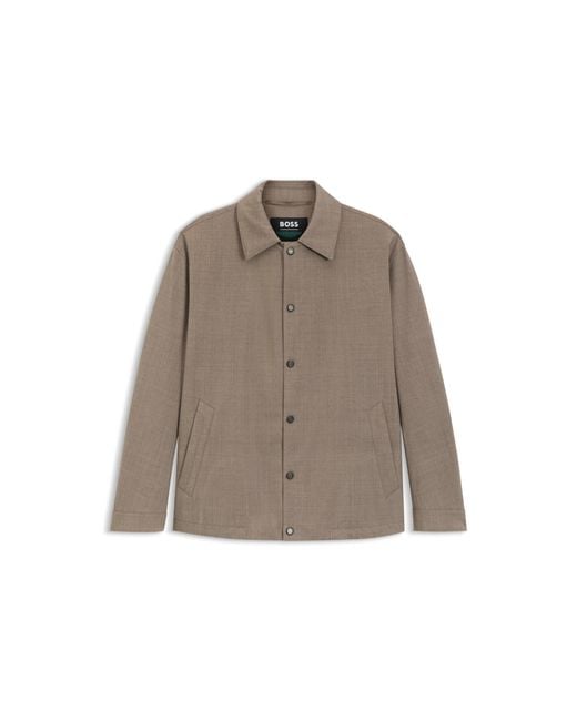 Boss Brown X Aston Martin Wool-Blend Jacket for men